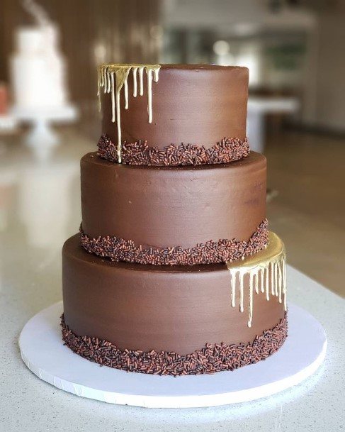 Sweet Chocolate Wedding Cake