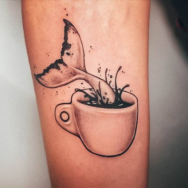 Sweet Coffee Tattoo Designs For Girls