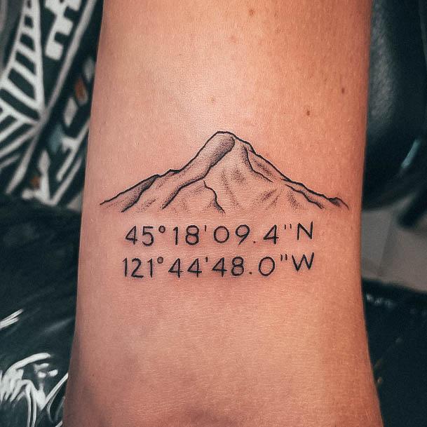 Sweet Coordinates Tattoo Designs For Girls