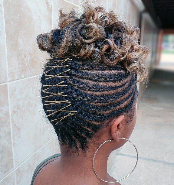 Sweet Cornrows To Top Curls Braided Hairstyles For Black Women