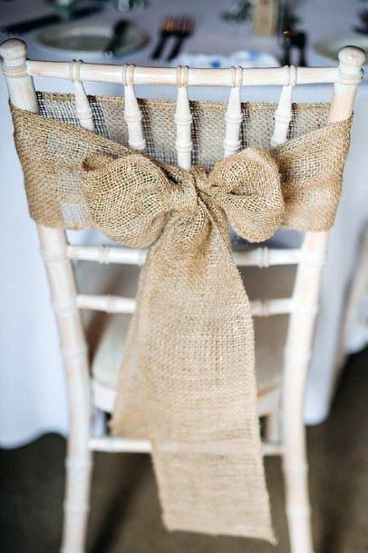 Sweet Cute Chair Ribbon Wedding Decoration Inspiration