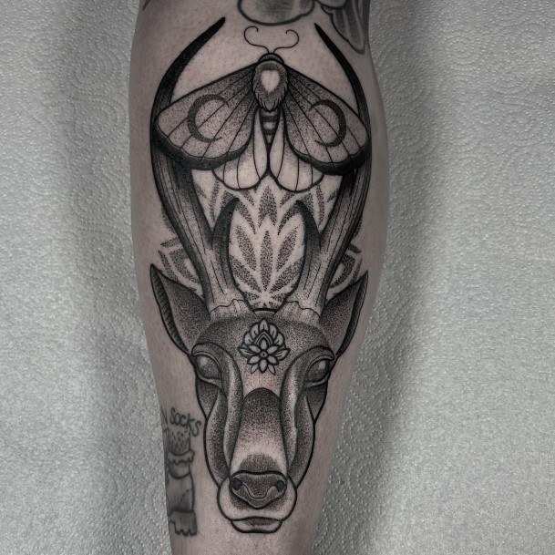 Sweet Deer Tattoo Designs For Girls