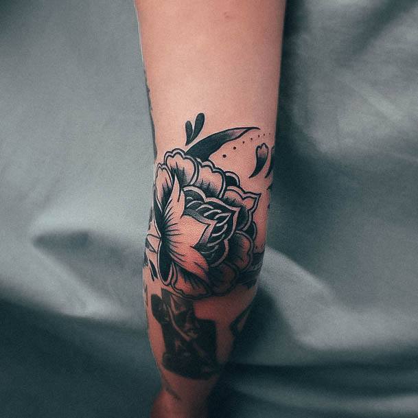 Sweet Elbow Tattoo Designs For Girls