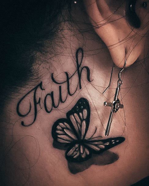 Sweet Faith Tattoo Designs For Girls