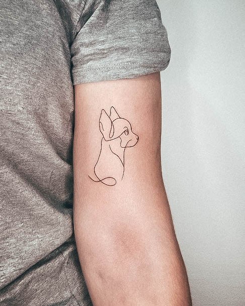 Sweet Fine Line Tattoo Designs For Girls