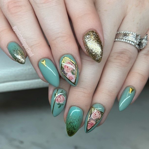 Sweet Glitter Nail Designs For Girls