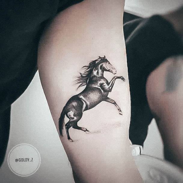 Sweet Horse Tattoo Designs For Girls