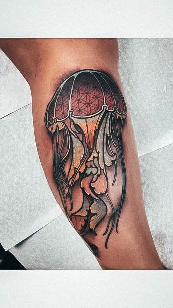 Sweet Jellyfish Tattoo Designs For Girls