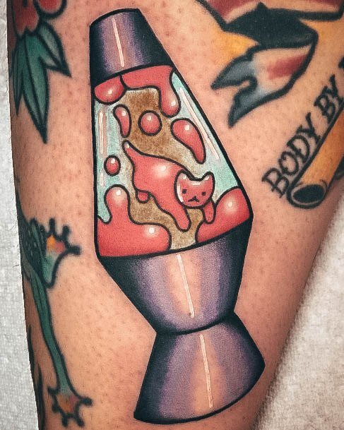 Sweet Lava Lamp Tattoo Designs For Girls