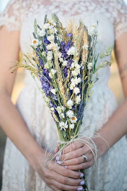 Sweet Lavender Flower Bouquet Wedding Flowers