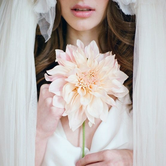 Sweet Pink Single Floral Bouquet For Bride Wedding Inspiration