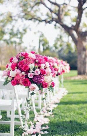 Sweet Pink Wedding Flowers
