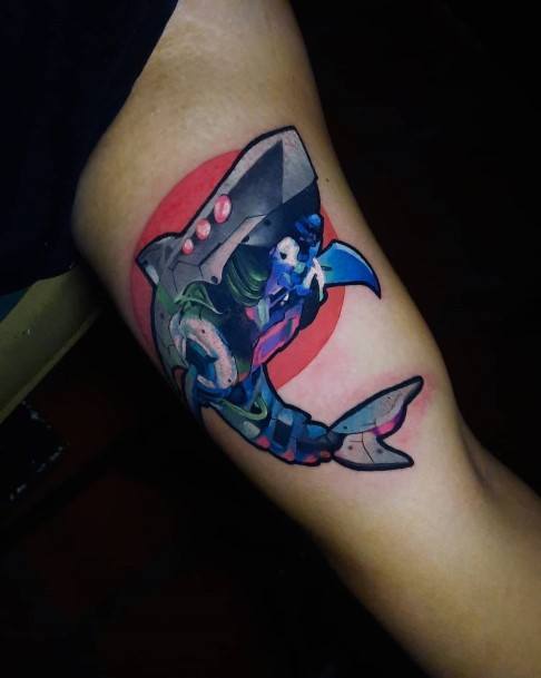 Sweet Shark Tattoo Designs For Girls