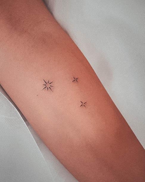 Sweet Star Tattoo Designs For Girls