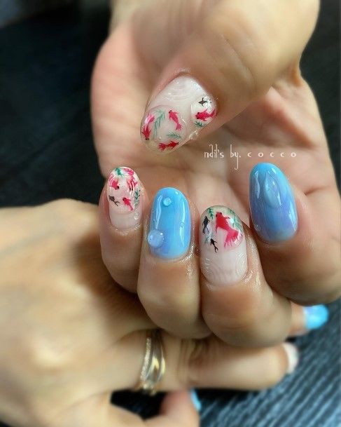 Sweet Styles Fish Nail Designs For Women