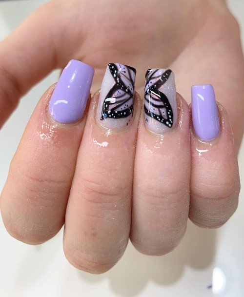 Sweet Styles Lilac Nail Designs For Women