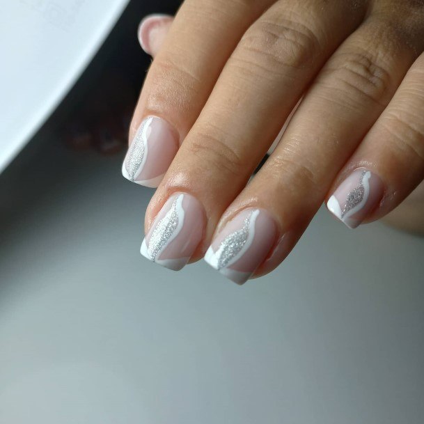 Sweet Styles White And Silver Nail Designs For Women