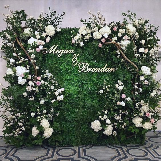 Sweet Summer Nature Green Wlush White Blooms Backdrop Ideas For Weddings