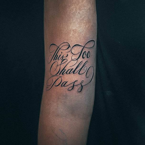 Sweet This Too Shall Pass Tattoo Designs For Girls