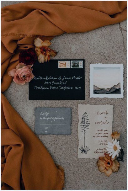 Sweet Wedding Invitation Orange October Ideas