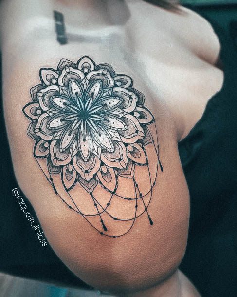 Sweet Womens Feminine Chandelier Tattoos