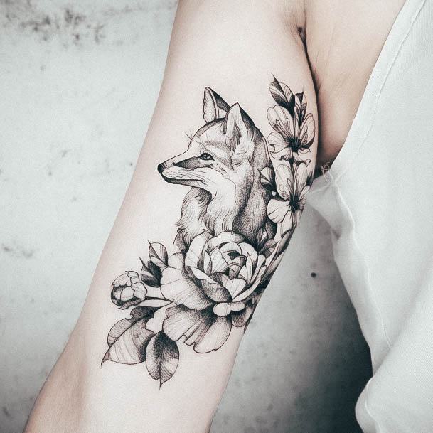 Sweet Womens Feminine Fox Tattoos