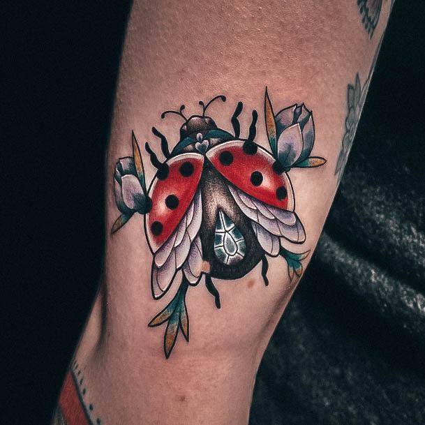 Sweet Womens Feminine Ladybug Tattoos