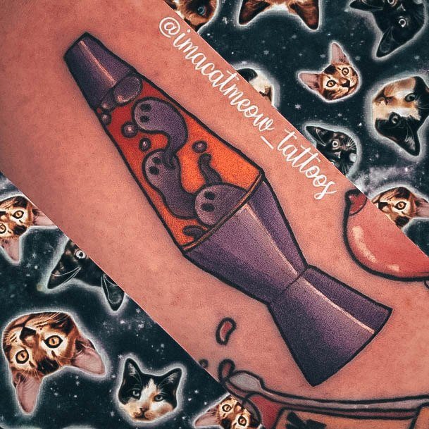 Sweet Womens Feminine Lava Lamp Tattoos