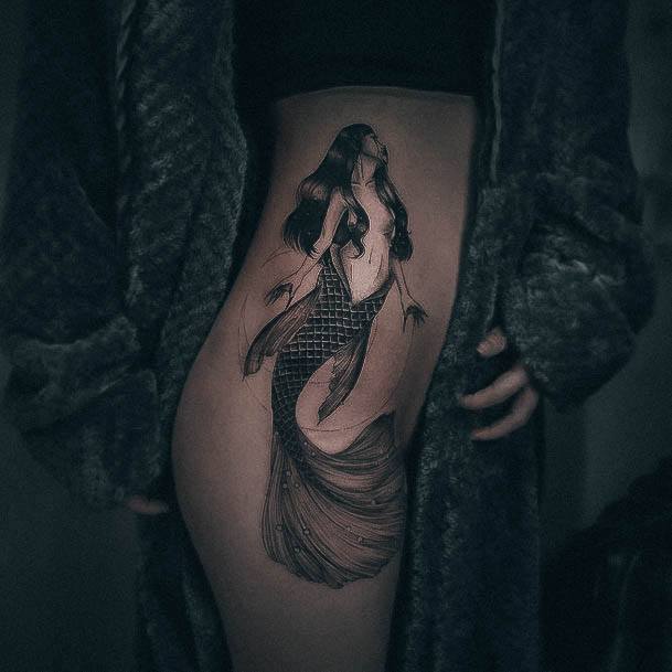 Sweet Womens Feminine Mermaid Tattoos