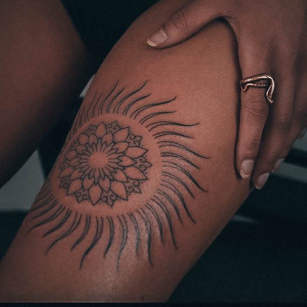 Sweet Womens Feminine Sacred Geometry Tattoos