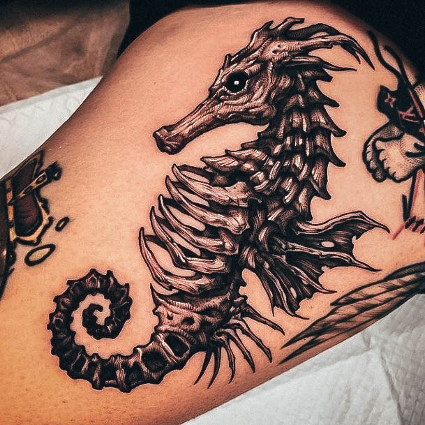 Sweet Womens Feminine Seahorse Tattoos