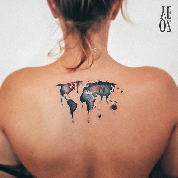 Sweet Womens Feminine Travel Tattoos