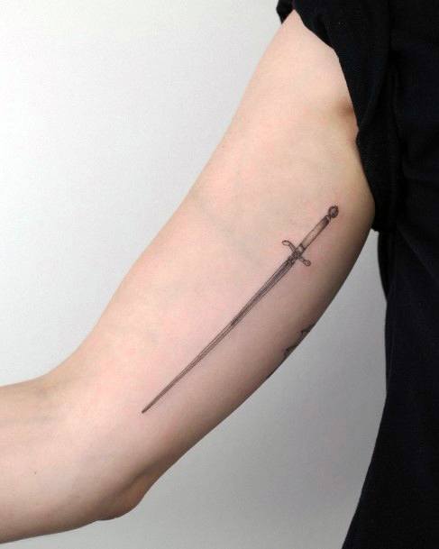 Sword Womens Tattoo Designs