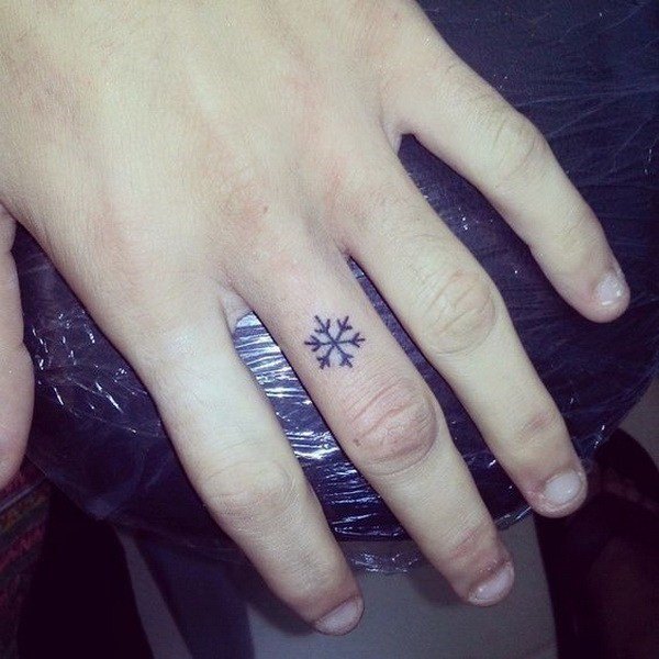 Symbol Tattoo Womens Fingers