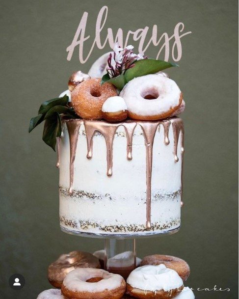 Syrupy Wedding Donut Cake