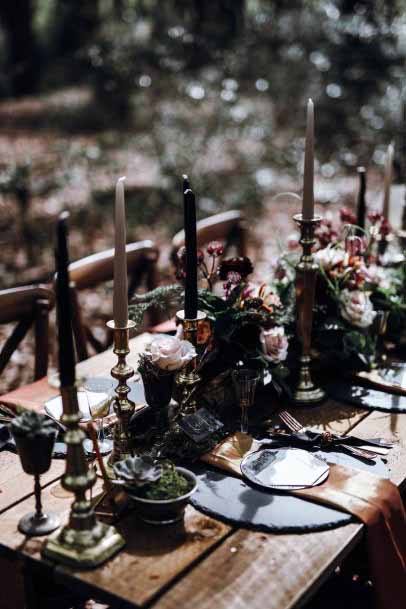 Table Decor Gothic Wedding
