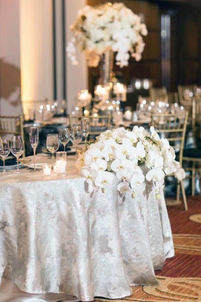 Table Decor White Wedding Flowers