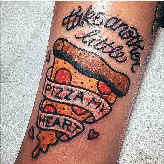 Take Another Little Pizza My Heart Females Pizza Tattoos