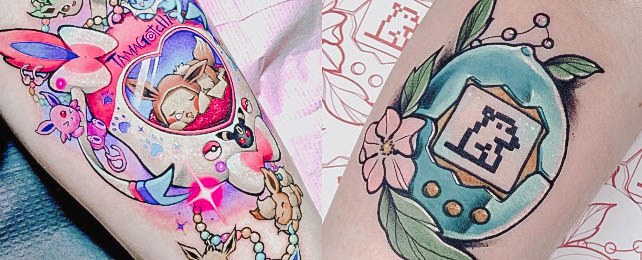 Top 100 Best Tamagotchi Tattoos For Women – Keychain Pet Design Ideas