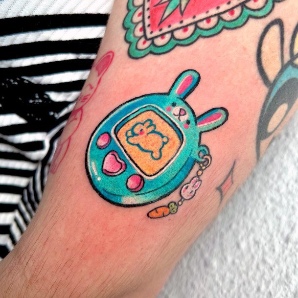 Tamagotchi Womens Tattoo Ideas