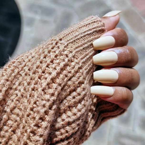 Tan Beige Dress Female Nail Designs