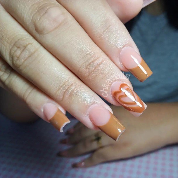 Tan Nail For Ladies