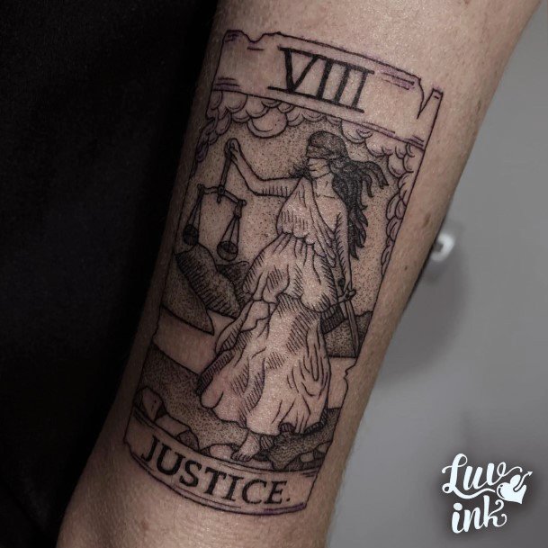 Tarot Card Tattoo For Ladies