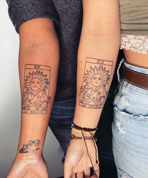 Tarot Cards Tattoo Mother Daughter