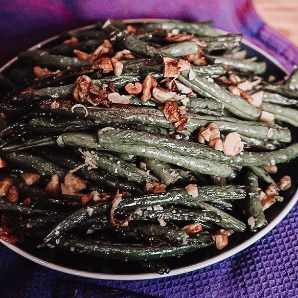 Tasty Lemon Roasted Green Beans With Walnuts Recipes