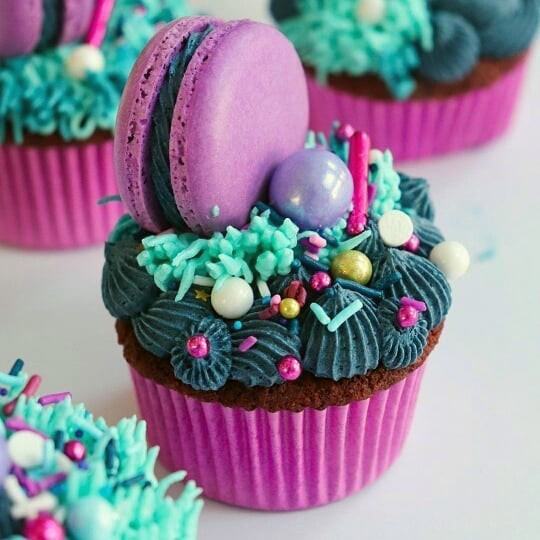 Tasty Purple Delicious Candy Sprinkle Cupcake Ideas For Wedding