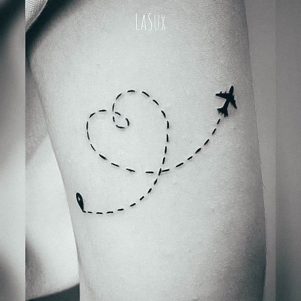 Tattoo Ideas Airplane Design For Girls