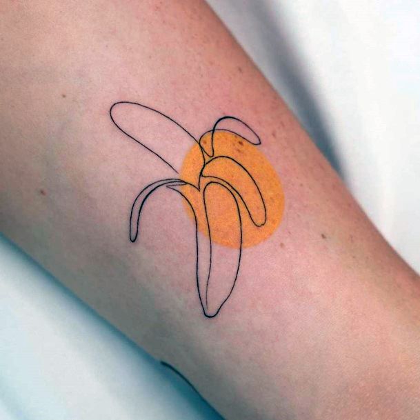 Tattoo Ideas Banana Design For Girls