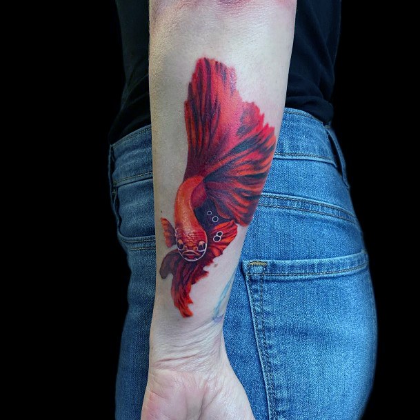 Tattoo Ideas Betta Fish Design For Girls