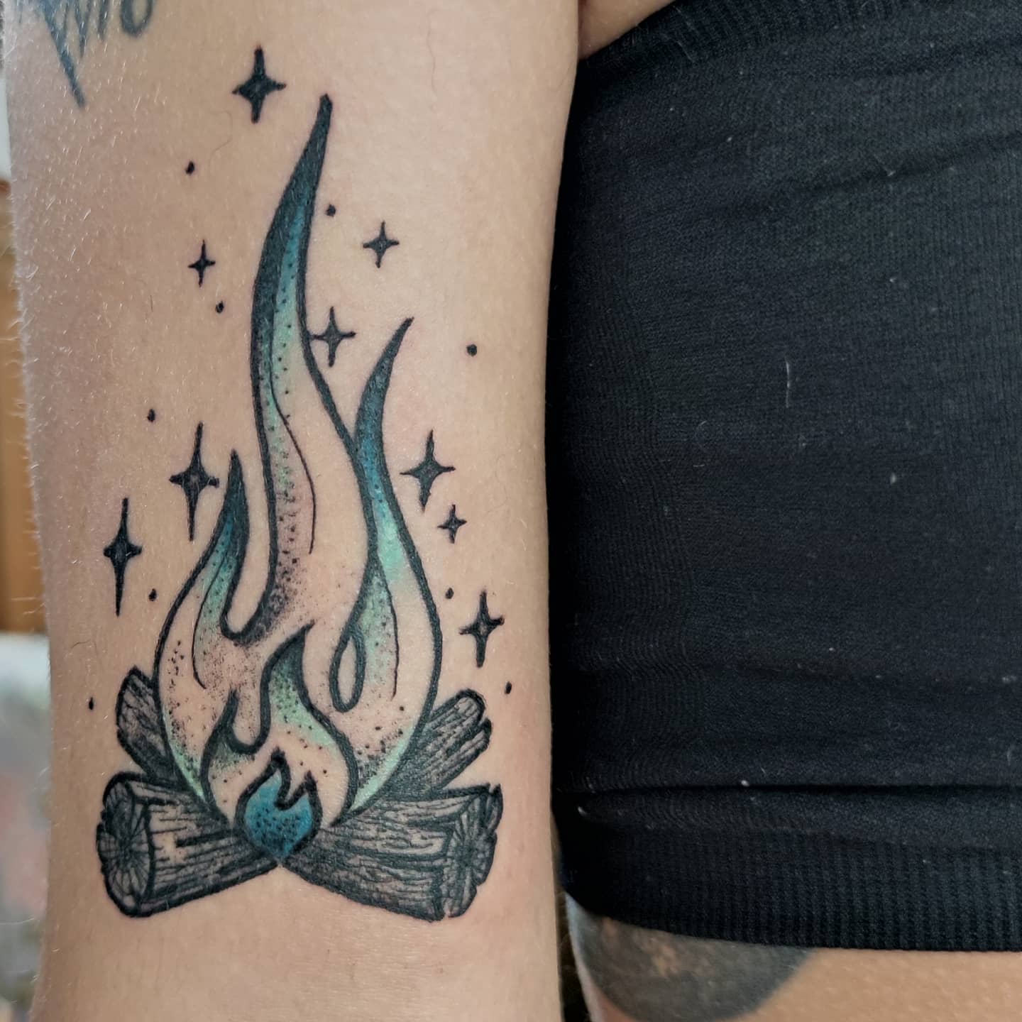 Tattoo Ideas Campfire Design For Girls